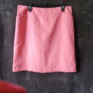 Peter Nygard coral lined skirt